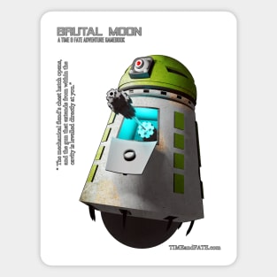 Brutal Moon - Saturmek Drone with Text Magnet